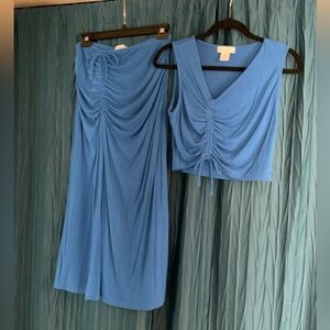 House of Harlow 1960 Blue Pencil Skirt